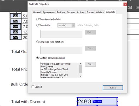 How to Create Conditional Formulas in Adobe Acrobat .